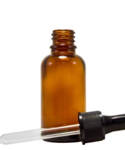 4 Oz (120 ml) Amber Boston Round Glass Bottle w/Dropper - Pack of 6 3 51HdY7j6WUL