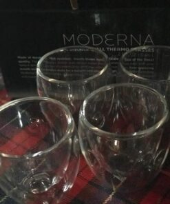 Ozeri Moderna Artisan Series Double Wall Beverage and Espresso Shot Glasses, 2-Ounce, Set of 4 4 Count (Pack of 1) Clear 21 51Hq4EdRp L