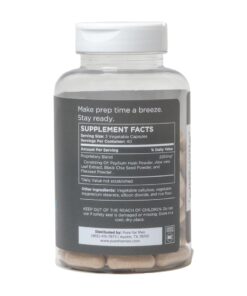 Pure for Men Original Vegan Cleanliness Stay Ready Fiber Supplement | Helps Promote Digestive Regularity | Psyllium Husk, Aloe Vera, Chia Seeds, Flaxseeds | Proprietary Formula | 120 Vegan Capsules 120 Count (Pack of 1) 22 51Hv OEFJeL