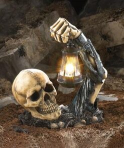 Alternative view of Dragon Crest 57070344 Creeping Skeleton Garden Light, Cream