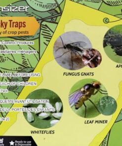 Alternative view of Kensizer 20-Pack Fruit Fly Trap, Yellow Sticky Gnat Traps Killer for Indoor/Outdoor Flying Plant Insect Like Fungus Gnats, Whiteflies, Aphids, Leaf Miners - 6x8 in, Twist Ties Included