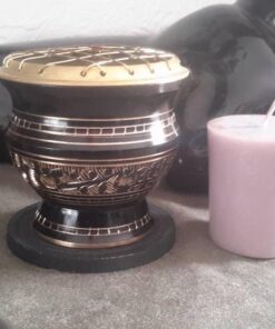 Govinda® -Tall Decorated Brass Charcoal Screen Incense Burner 17 51HzHF6lbCL