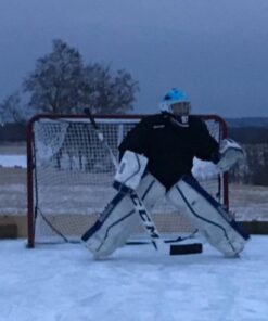 EZGoal 67109 Monster Steel Tube Heavy-Duty Official Regulation Folding Metal Hockey Goal Net, 6 x 4 - Feet, Red 25 51HzOeORGrL