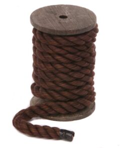 Ravenox Natural Twisted Cotton Rope | Made in The USA | Strong Triple-Strand Cordage for Sports, Décor, Pet Toys, Crafts, Macramé & Indoor Outdoor Use| by The Foot & Diameter (Multiple Color) Chocolate 1/4 Inch x 10 Feet 15 51I7m9p0v6L 2