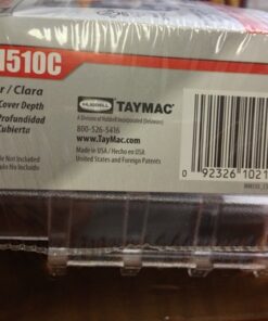 TayMac MM510C Single-Gang Horizontal/Vertical Weatherproof Receptacle Cover, 3.75 Inches Deep, Clear 36 51II PpaLL