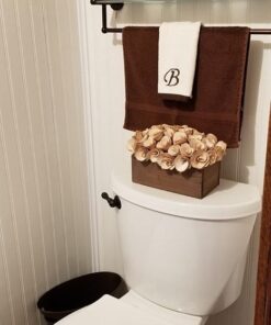 Organize It All Oil Rubbed Glass Shelf with Towel Bar, Bronze 23 51INA6DqOL