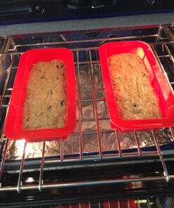 Silicone Large Bread Pan and 1 Loaf Pan 2PCS | Non-Stick Baking Mold | Premium Kitchen Pan | Dishwasher Safe 9.25L x 3.9W | Flexible Easy release for Homemade Cakes, Breads, Meatloaf and quiche. 1 Loaf 2PC 39 51IbsfDN6oL