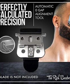 The Rich Barber On The Money 10-Second Blade Setter - Zero Gap Tool for Razor, Barber Blade Alignment, Close Shave, Clean Fade, Sharp Line - Hair Stylist & Barber Tools for Home & Professional Use Black - Compatible with Andis Outliner 25 51ImmtIb2lL