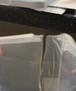 Sterilite 6 Qt Storage Box, Stackable Bin with Lid, Plastic Container to Organize Shoes and Crafts on Closet Shelves, Clear with White Lid, 12-pack 6 Quart 43 51InBuxg0GL