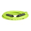 Flexzilla Air Hose, 1/4 in. x 25 ft., 1/4 in. MNPT Fittings, Heavy Duty, Lightweight, Hybrid, ZillaGreen - HFZ1425YW2 Flexzilla 1/4" (inches) x 25' (feet) Coupler and Plug