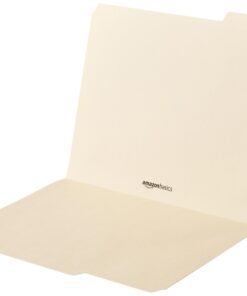 Amazon Basics 1/3-Cut Tab, Assorted Positions File Folders, Letter Size, Manila - Pack of 100 15 51J09x iWQL