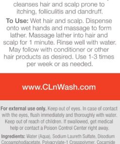 CLn® Shampoo - Clarifying Formula with Salicylic Acid, For Normal to Oily Scalp Prone to Folliculitis, Dandruff, Itchy & Flaky Scalp, Fragrance-Free & Paraben-Free, 8 fl. oz. 8 Fl Oz (Pack of 1) 15 51J39UeSPLL