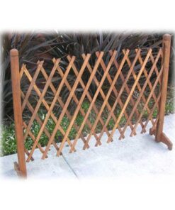 Garden Creations JB4710 Extendable Instant Fence Brown 17 51J97 VMsML