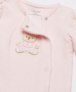 Little Me baby-girls Side Snap Footie Preemie Light Pink Pattern 10 51JATwNUZS