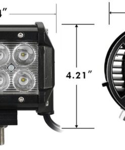 Alternative view of Led Pods, Lumitek 4X 18W Led Light Bar Spot Beam Led Work Light Off-Road Led Light for Trucks,Off-Road Vehicle, ATV, SUV, UTV, 4WD, Boat