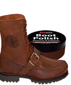 Jobsite Premium Leather Boot & Shoe Polish Cream - Restores, Conditions & Polishes - 3 oz Medium Brown 30 51JEzA0hHFL
