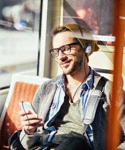 Panasonic Headphones, On-Ear Lightweight Earphones with XBS for Extra Bass and Clear, Natural Sound, 3.5mm Jack for Phones and Laptops, Work from Home - RP-HT21 (Black & Silver), 36 x 6.7 x 0.5 inches On Ear - No Mic 29 51JFkwZYPL