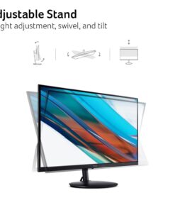 Alternative view of Acer SH242Y Ebmihx 23.8" FHD 1920x1080 Home Office Ultra-Thin IPS Computer Monitor AMD FreeSync 100Hz Zero Frame Height/Swivel/Tilt Adjustable Stand Built-in Speakers HDMI 1.4 & VGA Port 23.8-inch