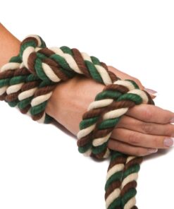 Ravenox Natural Twisted Cotton Rope | Made in The USA | Strong Triple-Strand Cordage for Sports, Décor, Pet Toys, Crafts, Macramé & Indoor Outdoor Use| by The Foot & Diameter (Multiple Color) Camouflage 1/2 Inch x 25 Feet 14 51JI7ja4y6L 2