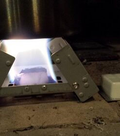 Esbit Ultralight Folding Pocket Stove with Six 14g Solid Fuel Tablets steel, Small - Original 57 51JO2PKvvSL