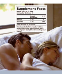 Olympian Labs Melatonin 10mg Time Release with Vitamin B6 - Maximum Strength Tablets - Drug-Free, Supports Restful Sleep, Nighttime Sleep Aid - 60 Vegan Tablets (60 Servings) 12 51Jctf7ZKSL