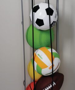 Rubbermaid Garage FastTrack Vertical Ball Rack, Satin Nickel, Wall Mounted Storage System, Holds up to 50 pounds, for Home/Garage 35 51JeImQIfuL