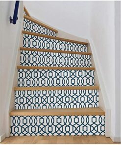 NuWallpaper NU1648 Navy Grand Trellis Peel & Stick Wallpaper, Blue 28 51JhtldkJML