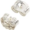 Beadaholique 5005080 Sterling Earring Backs, 4mm, Silver, 12 Piece (Pack of 1) 12 Piece (Pack of 1) 41 51Jj5jRYjVL