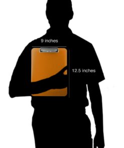 Trade Quest Plastic Clipboard Transparent Color Letter Size Low Profile Clip (Pack of 6) (Assorted) Assorted 20 51Jn73X3z2L