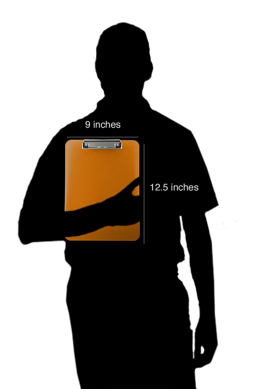 Trade Quest Plastic Clipboard Transparent Color Letter Size Low Profile Clip (Pack of 6) (Assorted) Assorted 5 Trade Quest Plastic Clipboard Transparent Color Letter Size Low Profile Clip (Pack of 6) (Assorted) Assorted - Image 5