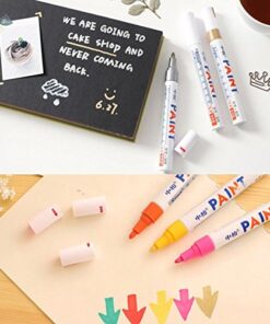 BEMLP Permanent Marker Pen Colorful Waterproof Metal Oilly Fill Paint For School DIY Tyre Tire Tread CD Metal Paint Markers Tire pen 12 Colors for Scuba gear 15 51Jp47A96nL