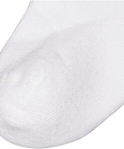 Jefferies Socks, Llc Unisex-baby Newborn 6 Pack Seamless Sport Half Cushion Low Cut Socks 0-3 Months White 6 51JxcoKaIUS