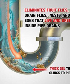 Alternative view of Fruit Fly Goodbye Gel Drain Treatment | Drain Fly Killer | Fruit Fly Killer | Drain Flies Treatment | Fruit Flies Treatment | Drain Fly & Fruit Fly Eliminator (1 Gallon)