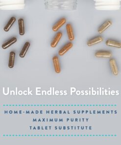 PureCaps USA - Empty White Vegetarian and Vegan Delayed Release/Acid-Resistant Pill Capsules Size 00, 500 Empty Joined Vegetarian Pills, Non-GMO Certified, Kosher, Gluten Free, Preservative Free 500 Count (Pack of 1) 14 51KGpWrElfL