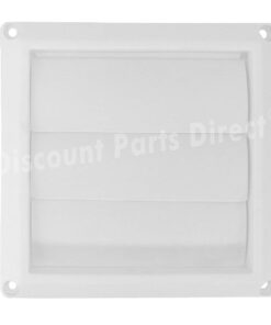 DPD Outdoor Dryer Vent Cover Cap 4'' Louvered Cover White Exterior Wall Vent Hood Outlet Airflow Vent 14 51KSYdo4cIL