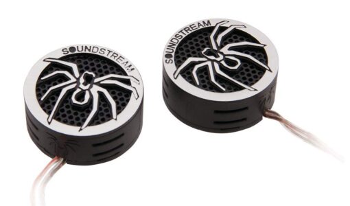 Soundstream TWT.5 1-Inch TWT Series PEI Dome Tweeters , Black Standard Packaging