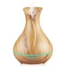 NEWKBO 400ml Humidifier Essential Oil Diffuser Wood Grain,7 Color Changing LED Mood Light for Home Yoga Spa Office Bedroom Baby Room Light Wood 18 51KciZlAF4L