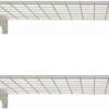 Hyloft 00967 45-Inch X 15-Inch Steel Wall Shelf Storage Rack for Garage, Low-Profile Brackets, Max Shelf Load 200 Pounds, Off White 30 51Kd1b0mvYL