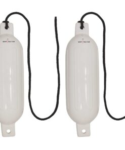 Extreme Max 3006.7201 BoatTector Inflatable Fender Value 2-Pack - 6.5" x 22", White 6.5" x 22" 17 51KgcGXYHbL