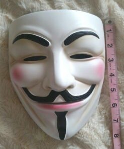 NEVLANTII V for Vendetta Guy Fawkes Mask Quality Anonymous Mask Halloween Costume Hackers Mask Cosplay Party Mask One Size 50 51KhINGzqL