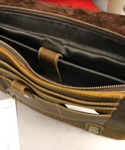 16" Messenger Bag For Men Genuine Leather Vintage Satchel Briefcases RFID Protection Computer Laptop Bag Hunter 47 51KmTqW4GbL