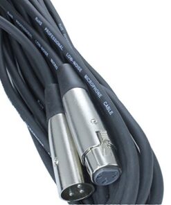 MCSPROAUDIO 25 Foot Male to Female XLR Microphone Cable (Black) Black 7 51KoHlCFGL