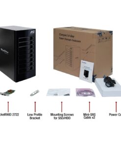 RocketStor 6418TS - 8-Bay Q-SATA Turbo RAID Tower Enclosure Mini-SAS Turbo RAID Enclosure 8 51KoXNl6ulL