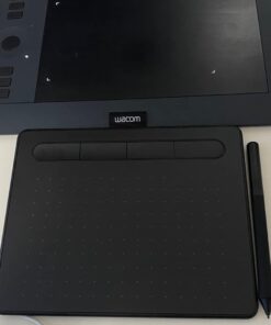 Wacom Intuos Small Graphics Drawing Tablet, includes Training & Software; 4 Customizable ExpressKeys Compatible With Chromebook Mac Android & Windows, photo/video editing, design & education,Black Black 52 51Krwk36ZsL