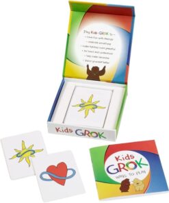 Alternative view of GROK Kids Conversation Cards for Ages 3-10 | Children Play to Learn, Build Confidence, and Express Emotions | Learning Aid for Parents and Professionals | 22 Games, Booklet Included For Kids