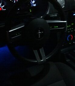 LEDGlow 4pc Blue LED Interior Footwell Underdash Neon Lighting Kit for Cars & Trucks - 7 Unique Patterns - Music Mode - 8 Brightness Levels - Auto Illumination - Includes Cigarette Power Adapter 31 51Kvq7VfPL 1