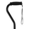 NOVA Designer Walking Cane with Offset Handle, Lightweight Adjustable Walking Stick with Carrying Strap, Black 35 51KwBgDKUvL