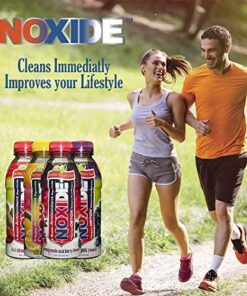 NOXIDE Detox Natural Body New Formula with Turmeric Root & Milk Thistle | Helps Cleanse Liver | Kiwi & Strawberry | 16 oz (473 ml)/Bottle | 2 Pack 11 51L OEIYOmL