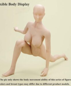 HiPlay 12 Inch Female Seamless Action Figures-Realistic Full Silicone Body Suntan Skin & Stainless Steel Skeleton-1/6 Scale Super Flexible Female Figure Dolls for Arts/Drawings/Photography (S12D) S12D 16 51L28AC4NL