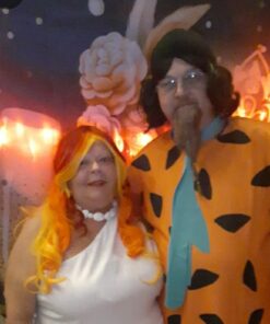 MQ Women Orange Yellow Wigs, Long Curly Wavy Wig for Girls 29.5 Inch Colorful Wigs Cosplay Costume Party Fluffy Wig Synthetic Charming Heat Friendly Ombre Wigs (Yellow to Orange to Red) 41 51L2yLCOEIL